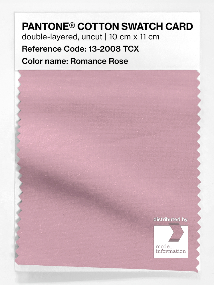 Product image 1 of the product “PANTONE® COTTON SWATCH CARD 13-2008 TCX Romance Rose ”