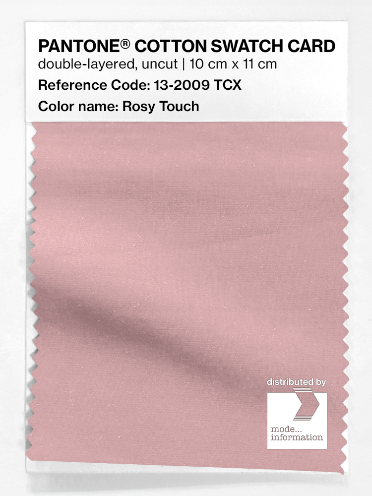 Product image 1 of the product “PANTONE® COTTON SWATCH CARD 13-2009 TCX Rosy Touch ”