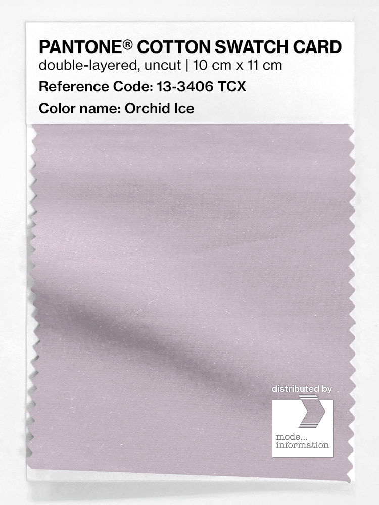 Product image 1 of the product “PANTONE® COTTON SWATCH CARD 13-3406 TCX Orchid Ice ”