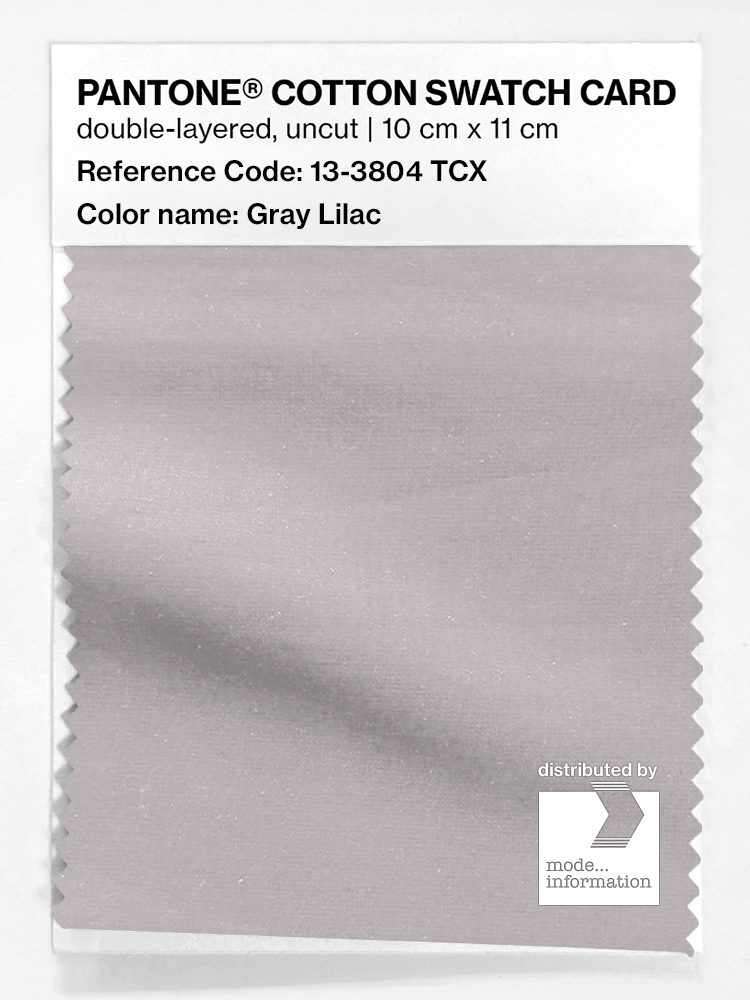 Product image 1 of the product “PANTONE® COTTON SWATCH CARD 13-3804 TCX Gray Lilac ”