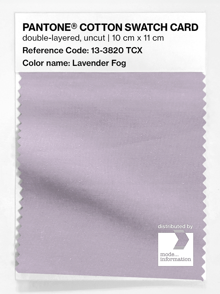 Product image 1 of the product “PANTONE® COTTON SWATCH CARD 13-3820 TCX Lavender Fog ”