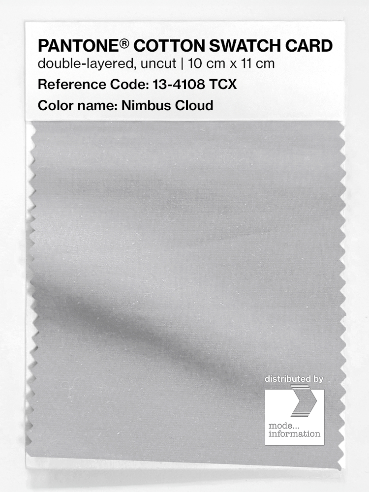 Product image 1 of the product “PANTONE® COTTON SWATCH CARD 13-4108 TCX Nimbus Cloud ”