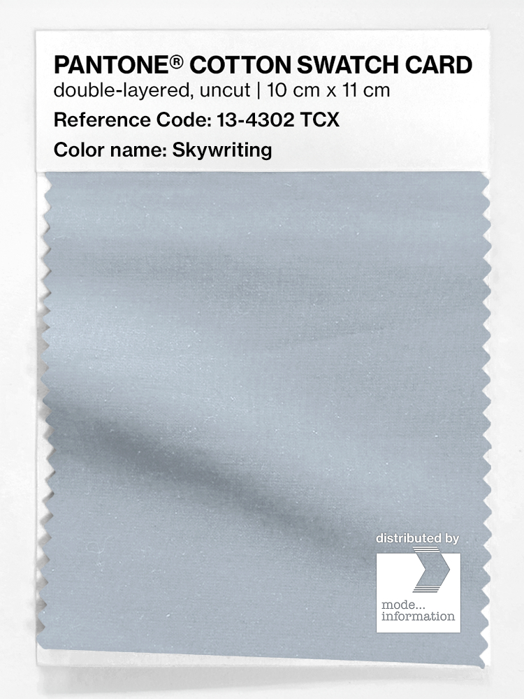 Product image 1 of the product “PANTONE® COTTON SWATCH CARD 13-4302 TCX Skywriting ”