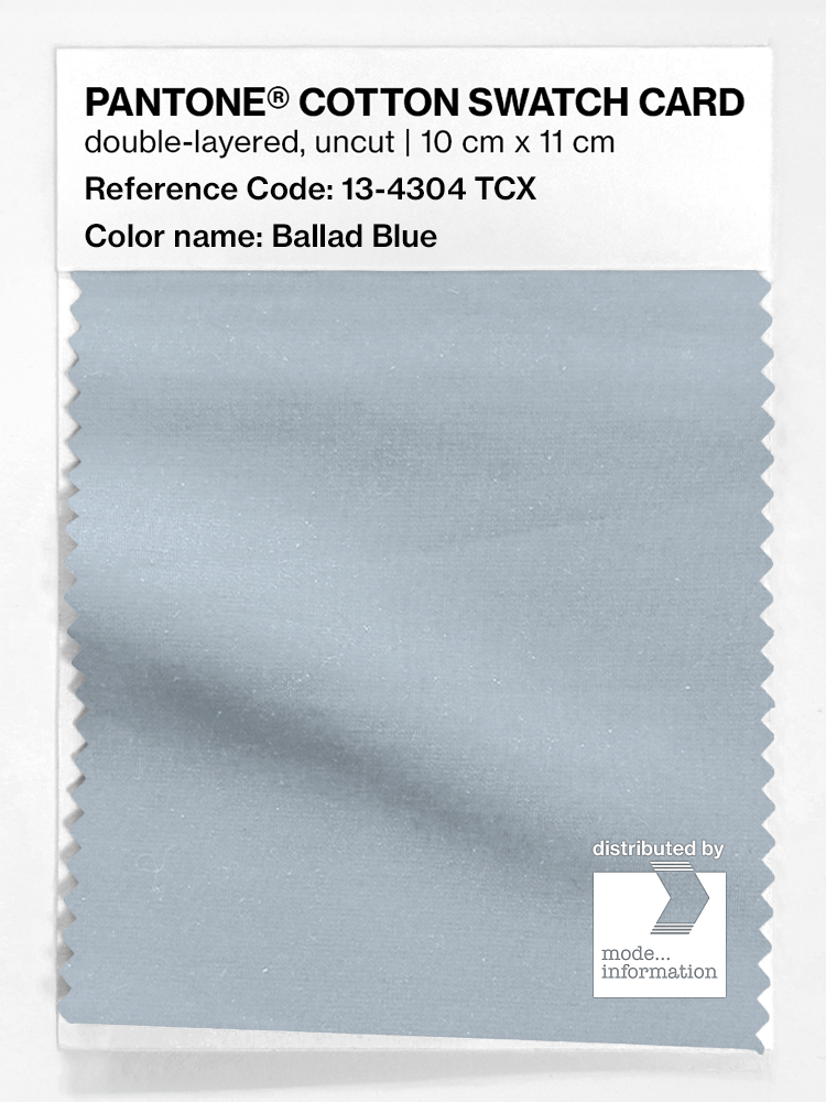 Product image 1 of the product “PANTONE® COTTON SWATCH CARD 13-4304 TCX Ballad Blue ”