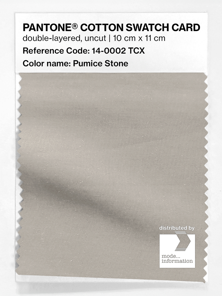 Product image 1 of the product “PANTONE® COTTON SWATCH CARD 14-0002 TCX Pumice Stone ”