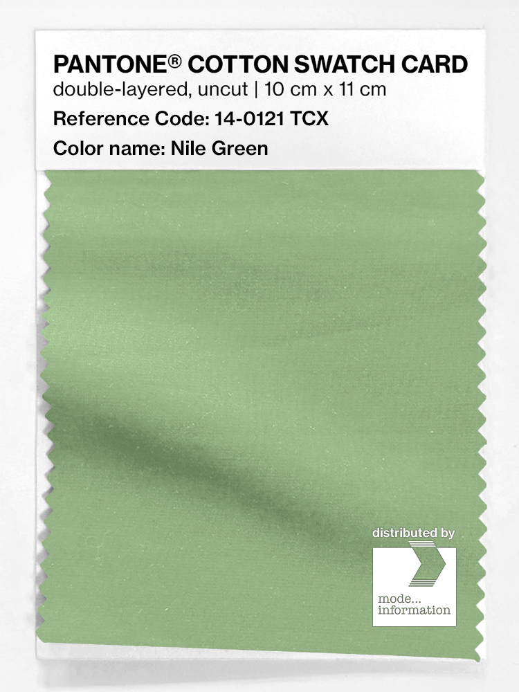 Artikelbild 1 des Artikels “PANTONE® COTTON SWATCH CARD 14-0121 TCX Nile Green “