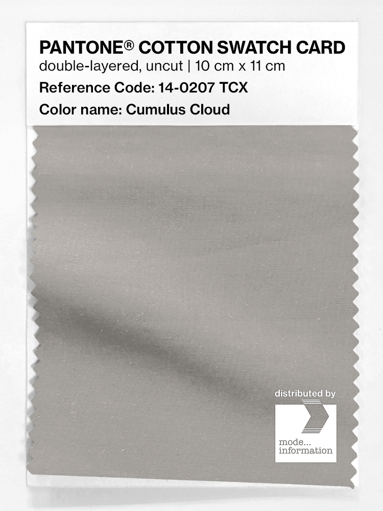 Product image 1 of the product “PANTONE® COTTON SWATCH CARD 14-0207 TCX Cumulus Cloud ”