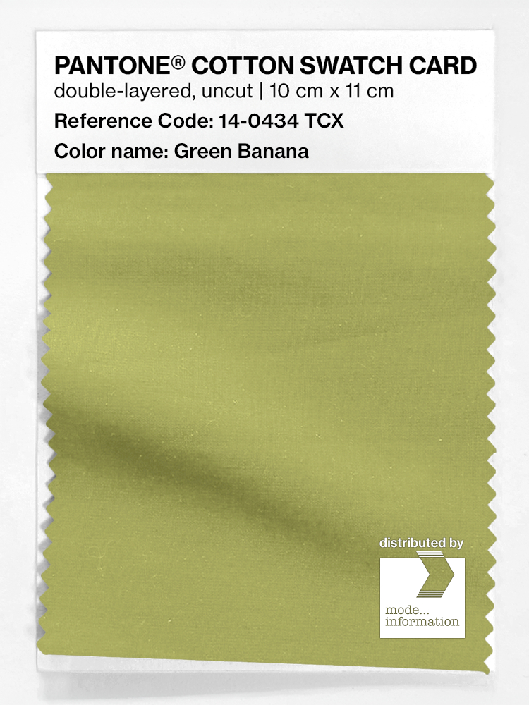 Product image 1 of the product “PANTONE® COTTON SWATCH CARD 14-0434 TCX Green Banana ”
