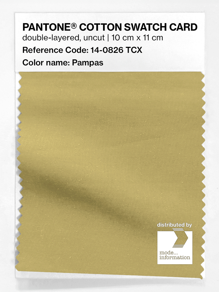 Product image 1 of the product “PANTONE® COTTON SWATCH CARD 14-0826 TCX Pampas ”