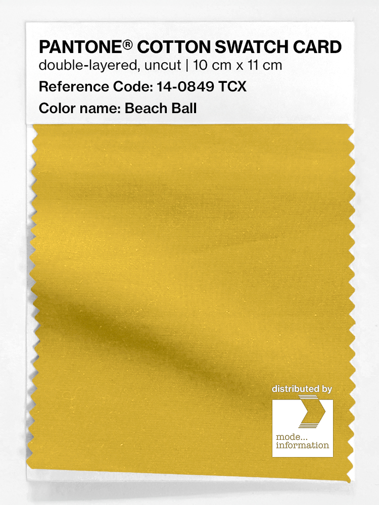 Artikelbild 1 des Artikels “PANTONE® COTTON SWATCH CARD 14-0849 TCX Beach Ball “