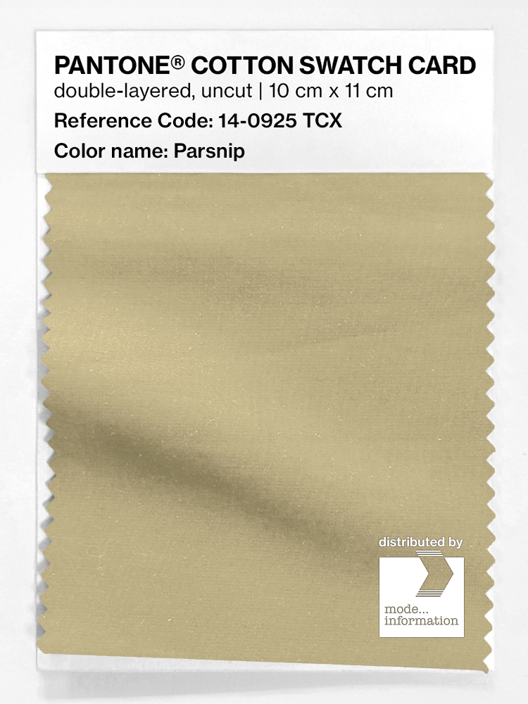 Product image 1 of the product “PANTONE® COTTON SWATCH CARD 14-0925 TCX Parsnip ”
