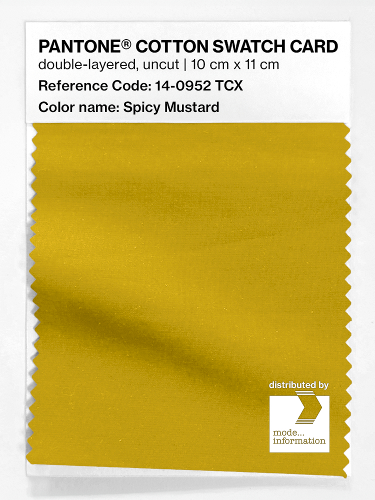 Artikelbild 1 des Artikels “PANTONE® COTTON SWATCH CARD 14-0952 TCX Spicy Mustard “