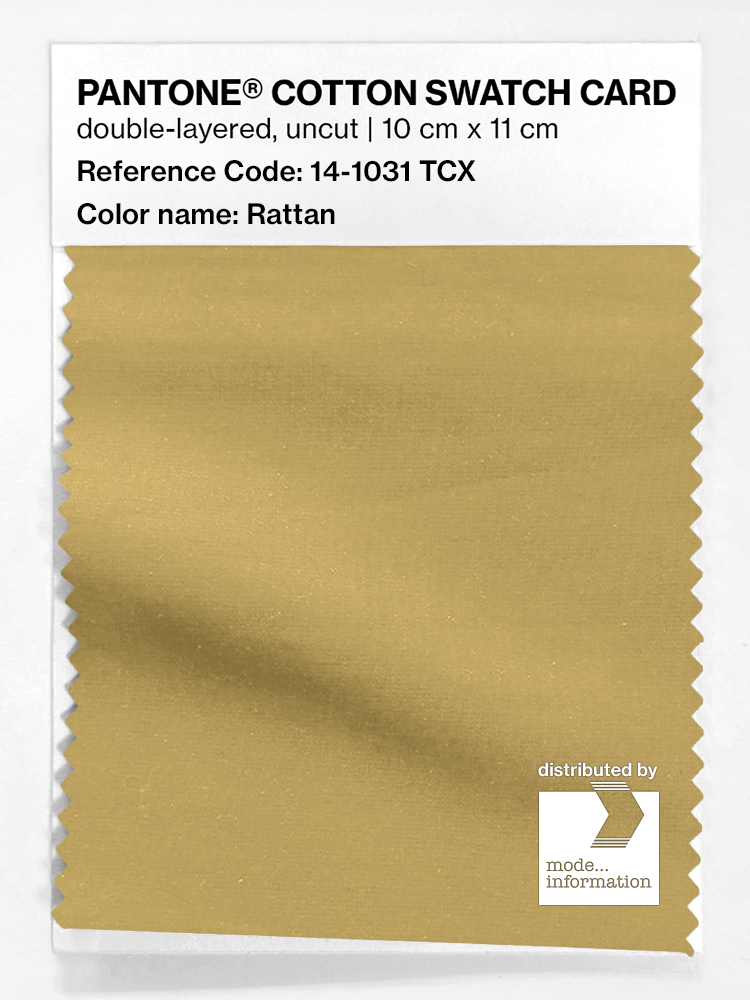 Product image 1 of the product “PANTONE® COTTON SWATCH CARD 14-1031 TCX Rattan ”