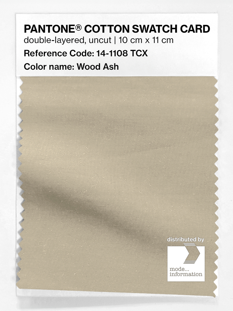 Product image 1 of the product “PANTONE® COTTON SWATCH CARD 14-1108 TCX Wood Ash ”