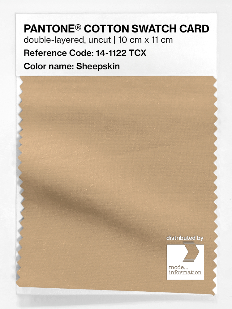 Artikelbild 1 des Artikels “PANTONE® COTTON SWATCH CARD 14-1122 TCX Sheepskin “