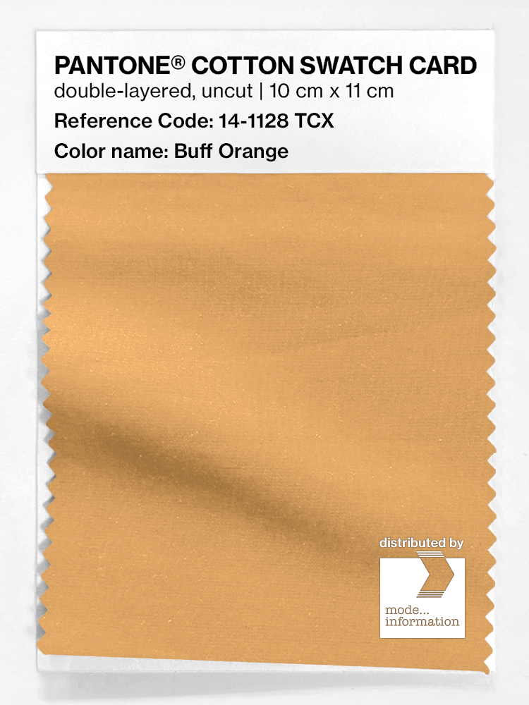 Product image 1 of the product “PANTONE® COTTON SWATCH CARD 14-1128 TCX Buff Orange ”