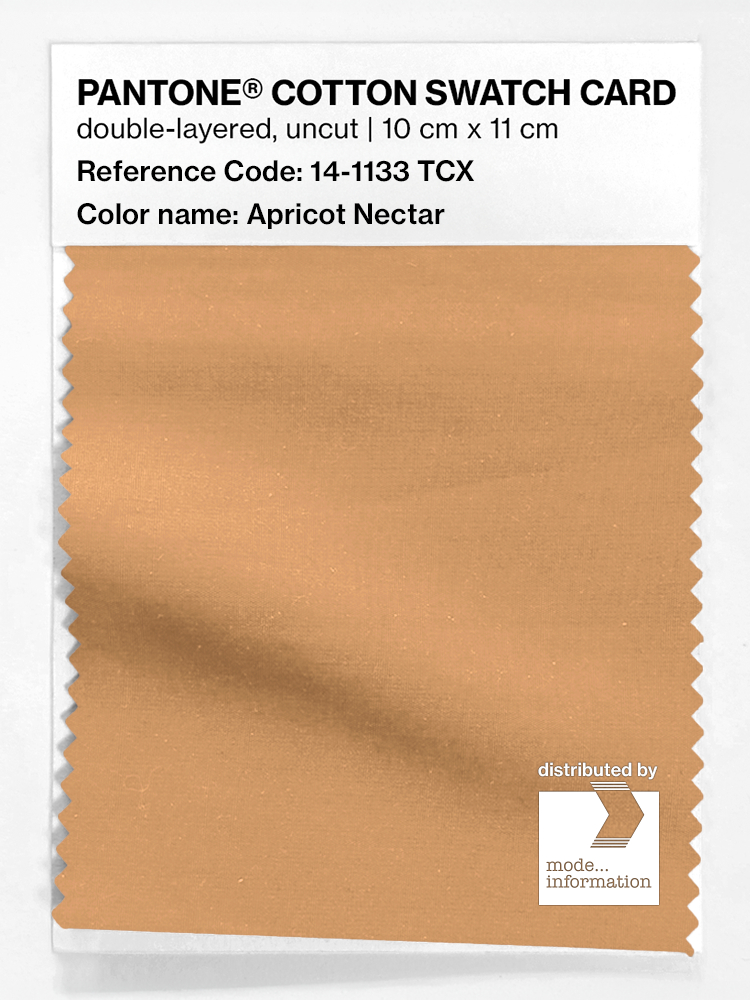 Product image 1 of the product “PANTONE® COTTON SWATCH CARD 14-1133 TCX Apricot Nectar ”