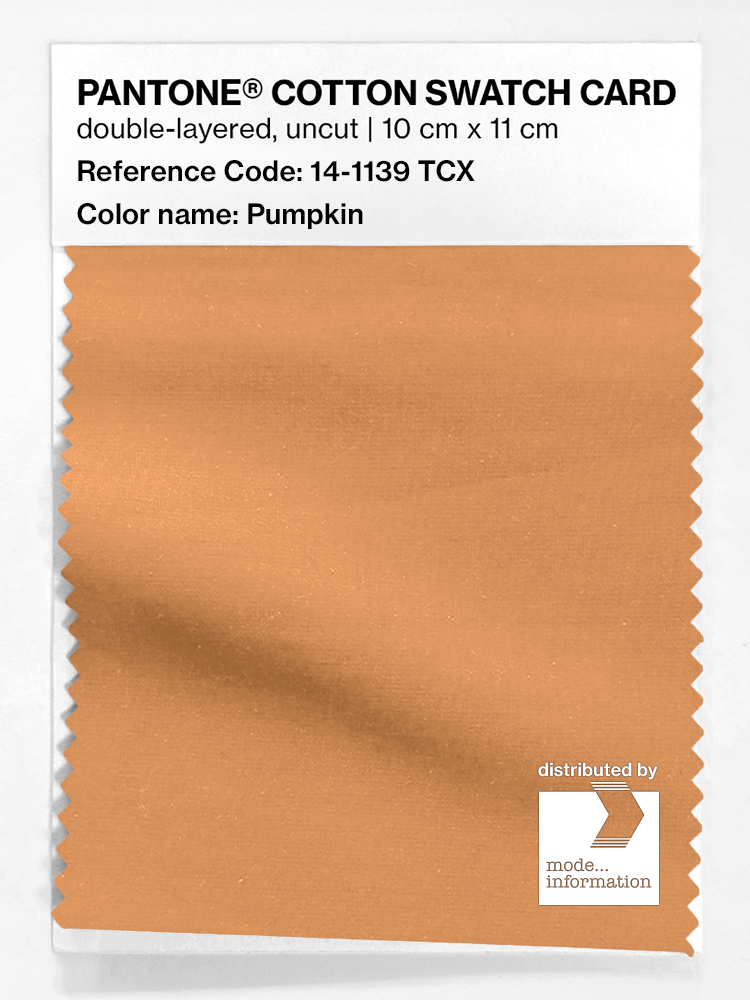 Artikelbild 1 des Artikels “PANTONE® COTTON SWATCH CARD 14-1139 TCX Pumpkin “