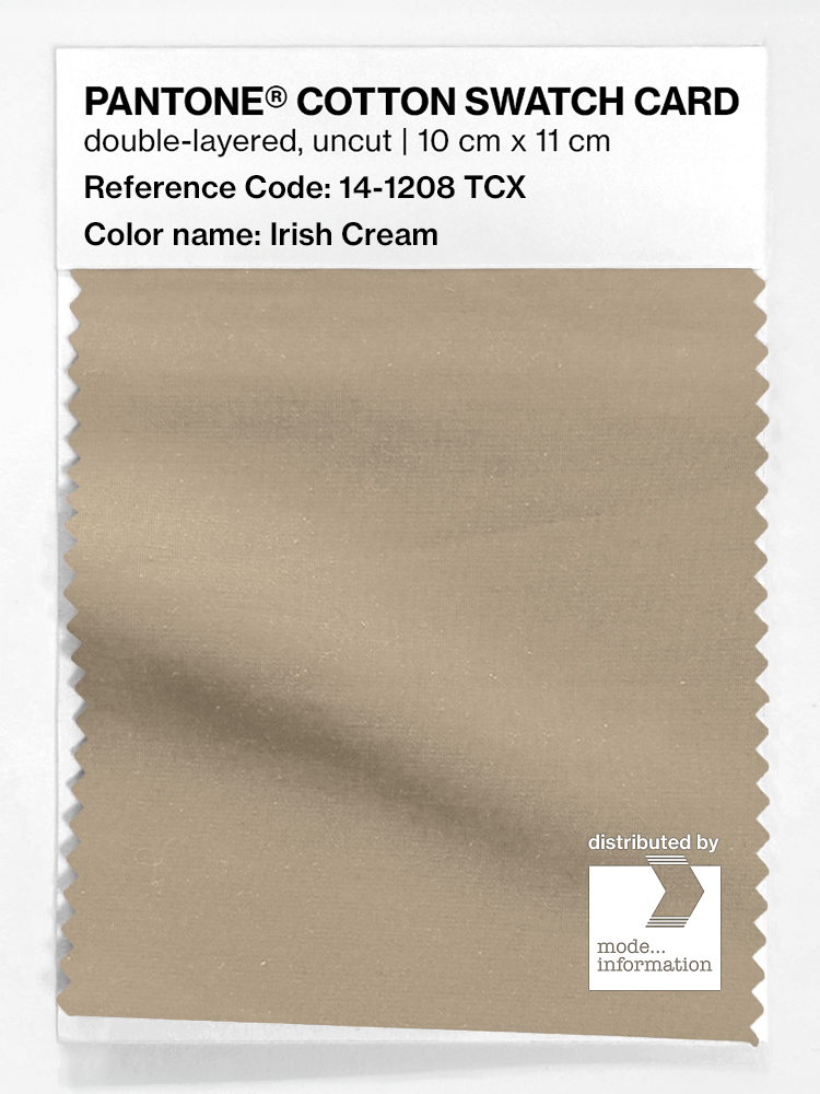 Artikelbild 1 des Artikels “PANTONE® COTTON SWATCH CARD 14-1208 TCX Irish Cream “
