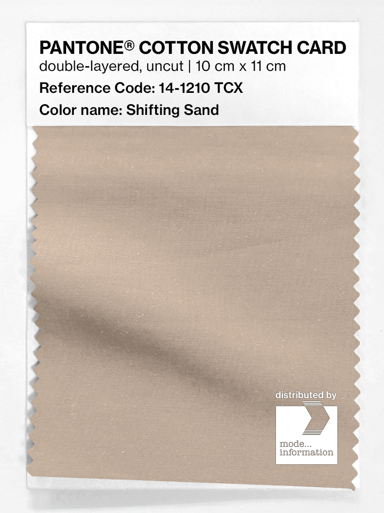 Artikelbild 1 des Artikels “PANTONE® COTTON SWATCH CARD 14-1210 TCX Shifting Sand “