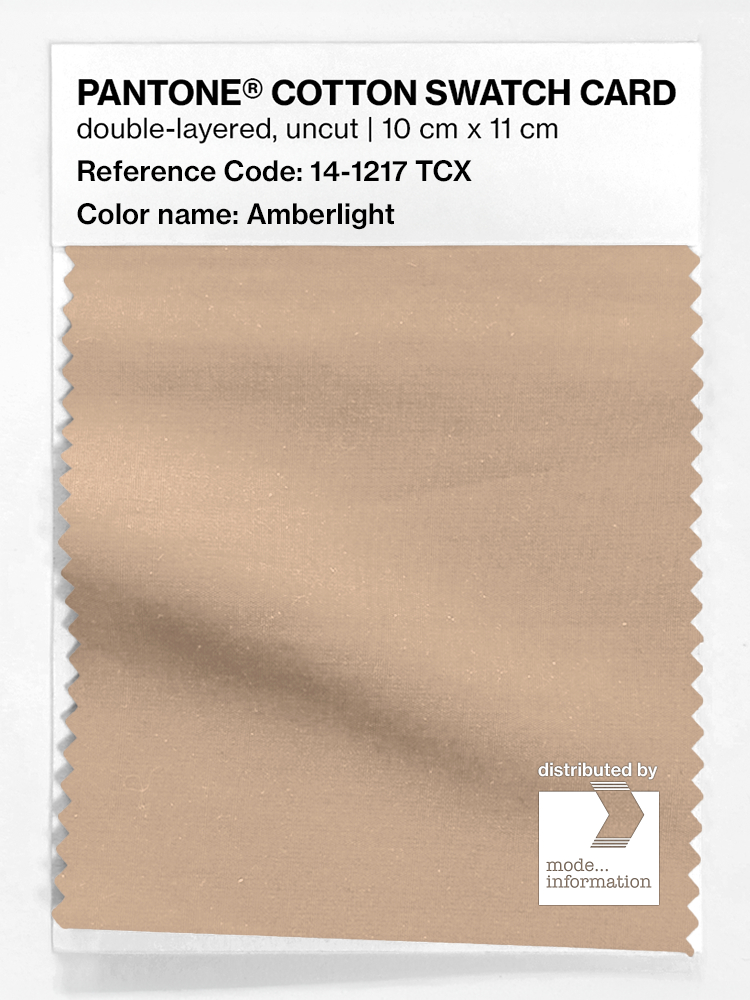 Product image 1 of the product “PANTONE® COTTON SWATCH CARD 14-1217 TCX Amberlight ”