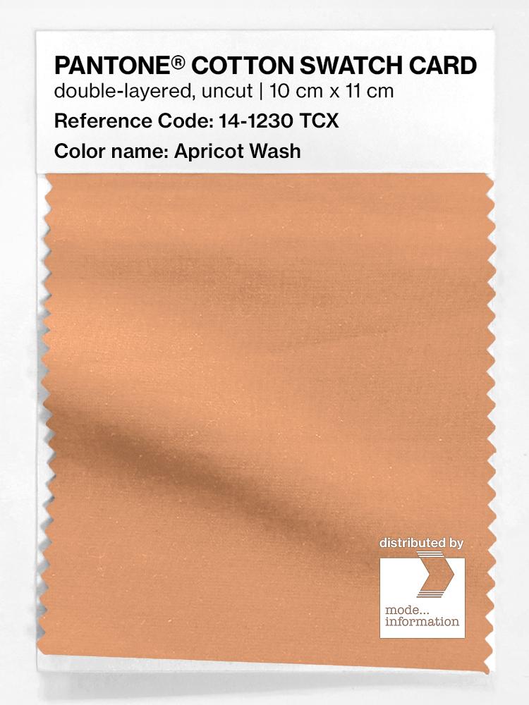 Product image 1 of the product “PANTONE® COTTON SWATCH CARD 14-1230 TCX Apricot Wash ”