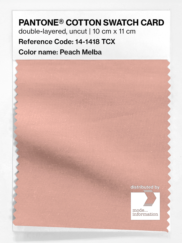 Artikelbild 1 des Artikels “PANTONE® COTTON SWATCH CARD 14-1418 TCX Peach Melba “