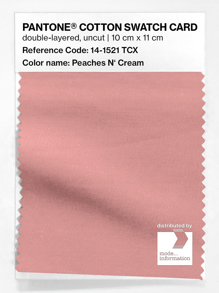 Artikelbild 1 des Artikels “PANTONE® COTTON SWATCH CARD 14-1521 TCX Peaches N' Cream “