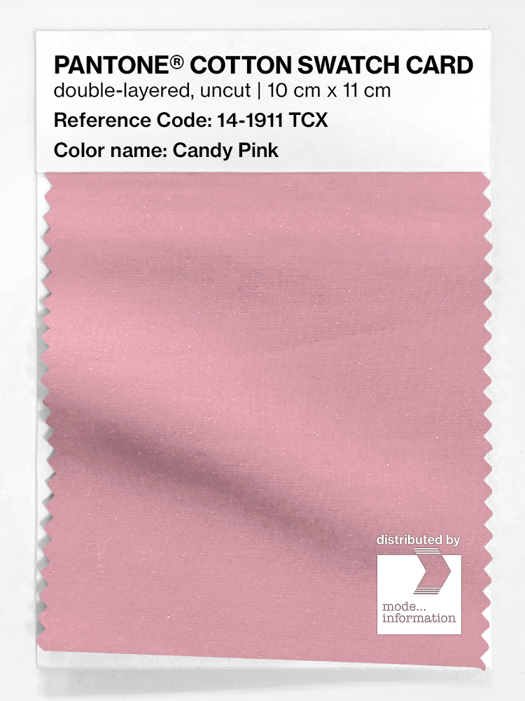 Product image 1 of the product “PANTONE® COTTON SWATCH CARD 14-1911 TCX Candy Pink ”