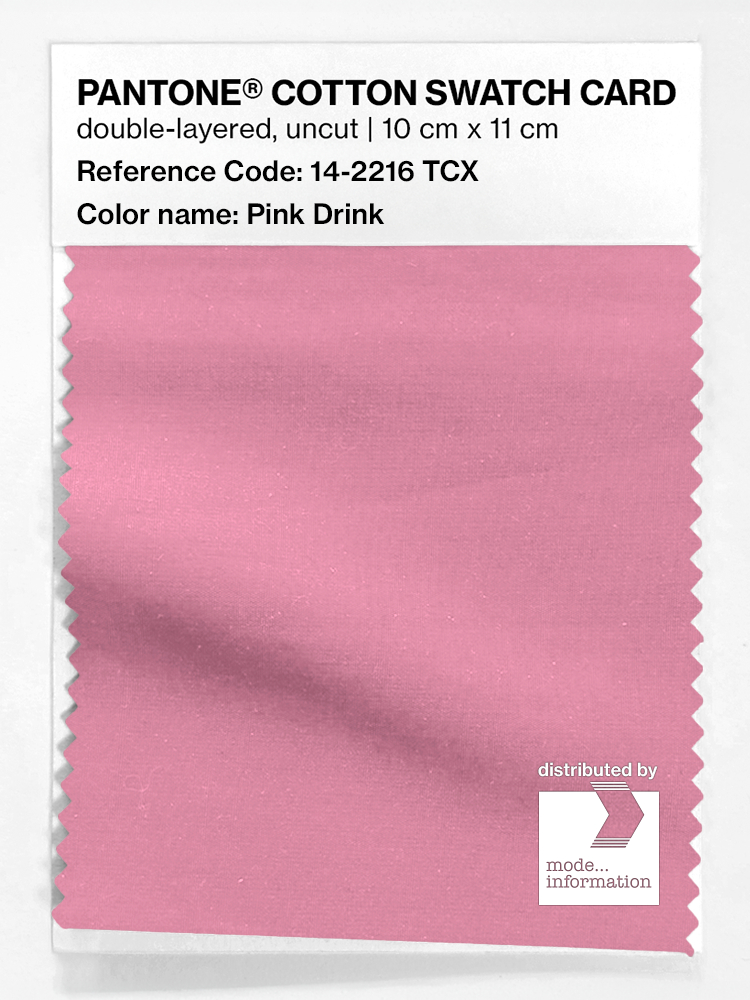 Product image 1 of the product “PANTONE® COTTON SWATCH CARD 14-2216 TCX Pink Drink ”