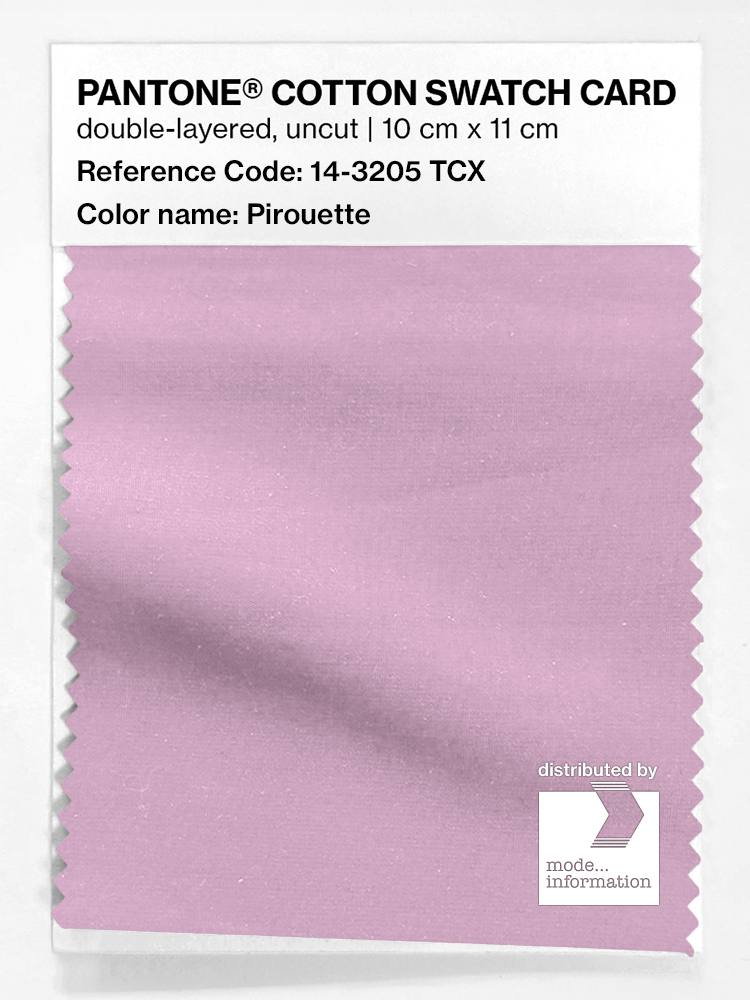 Product image 1 of the product “PANTONE® COTTON SWATCH CARD 14-3205 TCX Pirouette ”