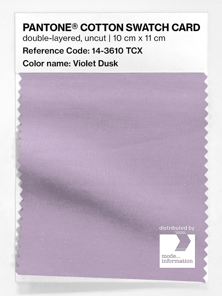 Product image 1 of the product “PANTONE® COTTON SWATCH CARD 14-3610 TCX Violet Dusk ”