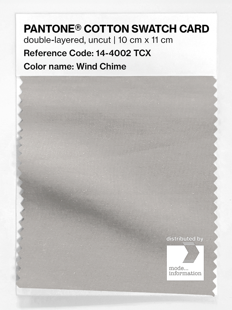 Product image 1 of the product “PANTONE® COTTON SWATCH CARD 14-4002 TCX Wind Chime ”
