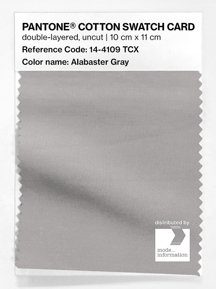 Artikelbild 1 des Artikels “PANTONE® COTTON SWATCH CARD 14-4109 TCX Alabaster Gray “