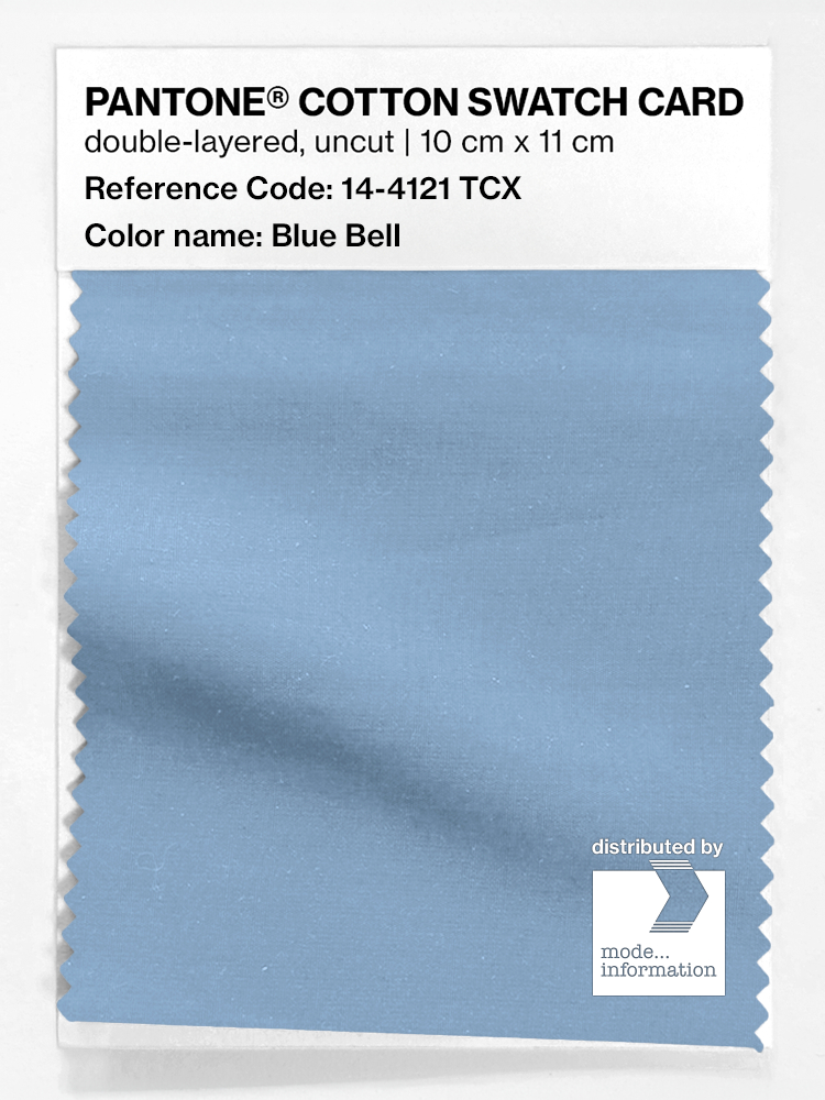 Product image 1 of the product “PANTONE® COTTON SWATCH CARD 14-4121 TCX Blue Bell ”