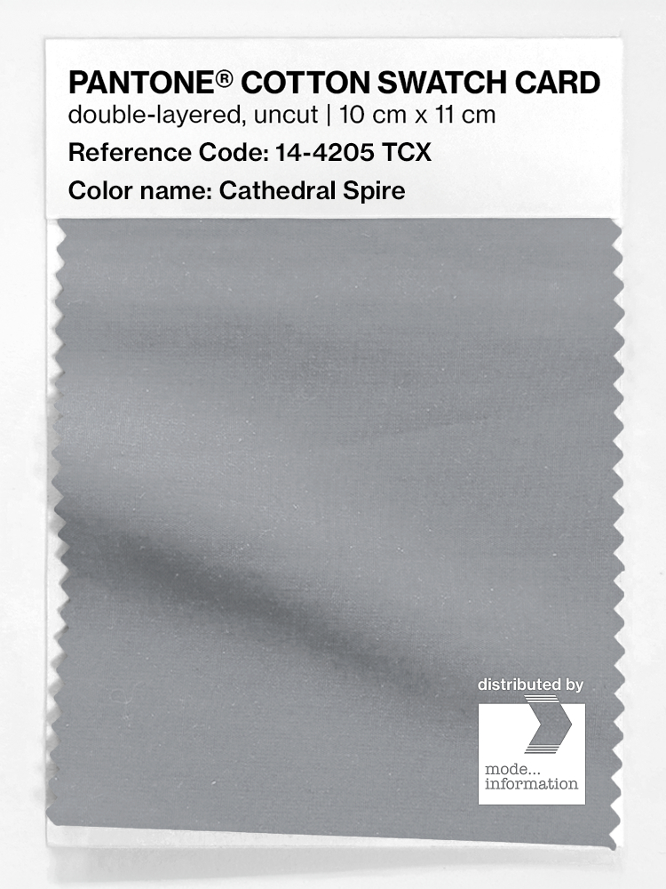 Product image 1 of the product “PANTONE® COTTON SWATCH CARD 14-4205 TCX Cathedral Spire ”