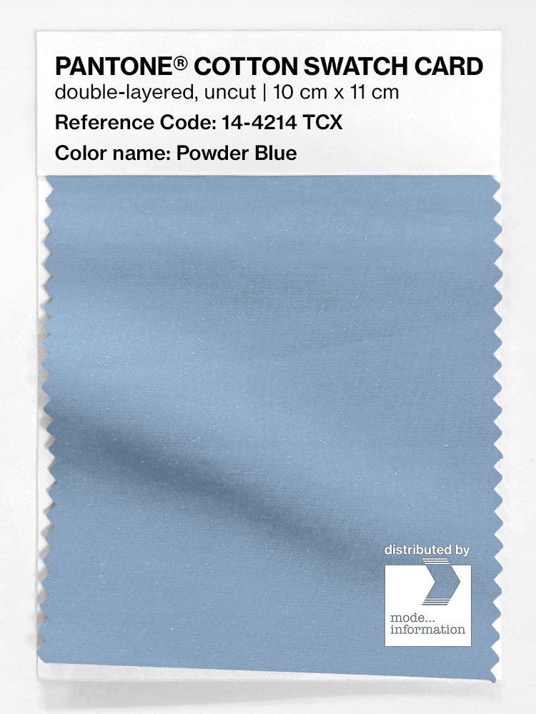 Product image 1 of the product “PANTONE® COTTON SWATCH CARD 14-4214 TCX Powder Blue ”