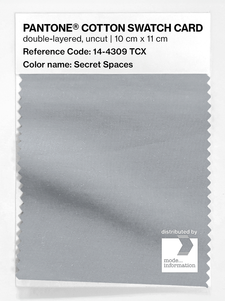 Product image 1 of the product “PANTONE® COTTON SWATCH CARD 14-4309 TCX Secret Spaces ”