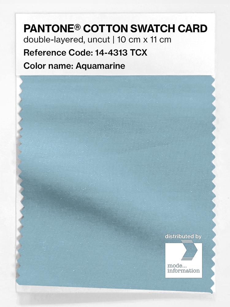 Artikelbild 1 des Artikels “PANTONE® COTTON SWATCH CARD 14-4313 TCX Aquamarine “
