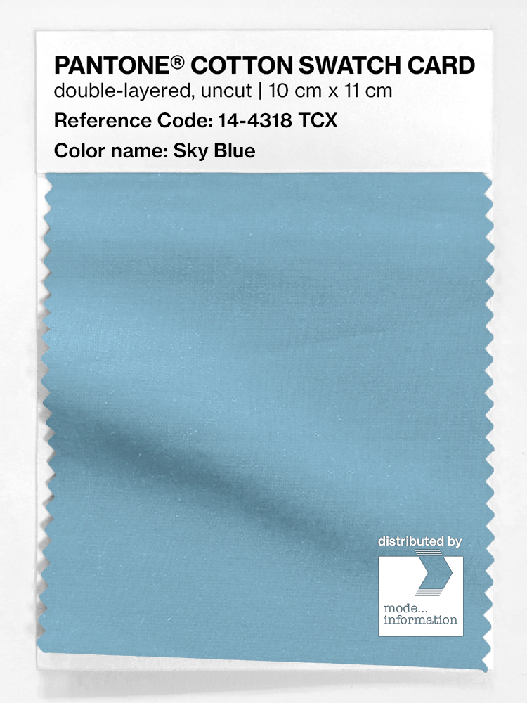 Artikelbild 1 des Artikels “PANTONE® COTTON SWATCH CARD 14-4318 TCX Sky Blue “