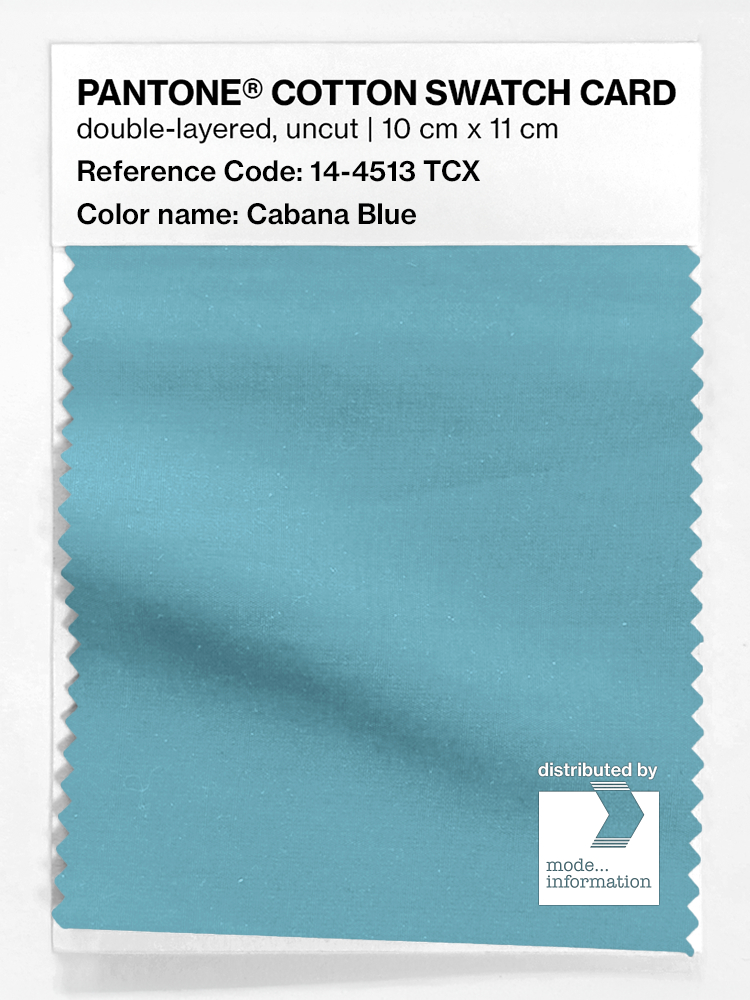Artikelbild 1 des Artikels “PANTONE® COTTON SWATCH CARD 14-4513 TCX Cabana Blue “