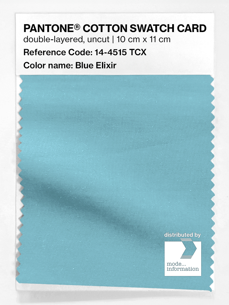 Product image 1 of the product “PANTONE® COTTON SWATCH CARD 14-4515 TCX Blue Elixir ”
