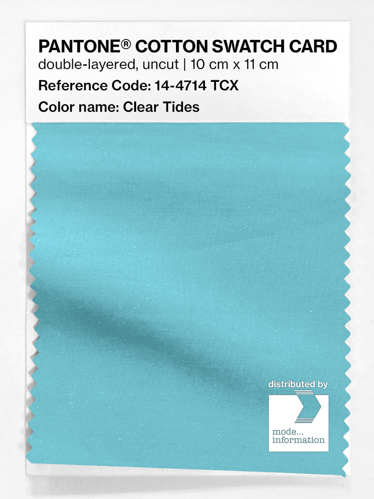Product image 1 of the product “PANTONE® COTTON SWATCH CARD 14-4714 TCX Clear Tides ”