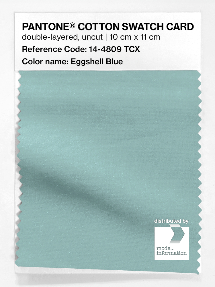 Artikelbild 1 des Artikels “PANTONE® COTTON SWATCH CARD 14-4809 TCX Eggshell Blue “