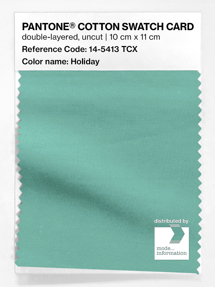 Product image 1 of the product “PANTONE® COTTON SWATCH CARD 14-5413 TCX Holiday ”