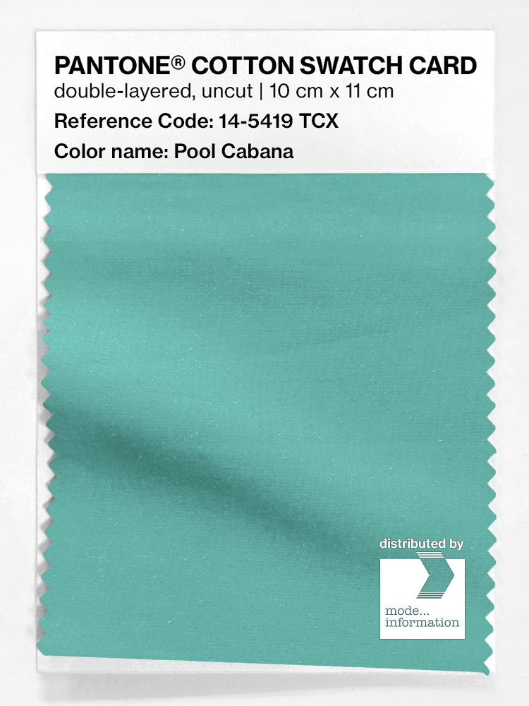 Artikelbild 1 des Artikels “PANTONE® COTTON SWATCH CARD 14-5419 TCX Pool Cabana “
