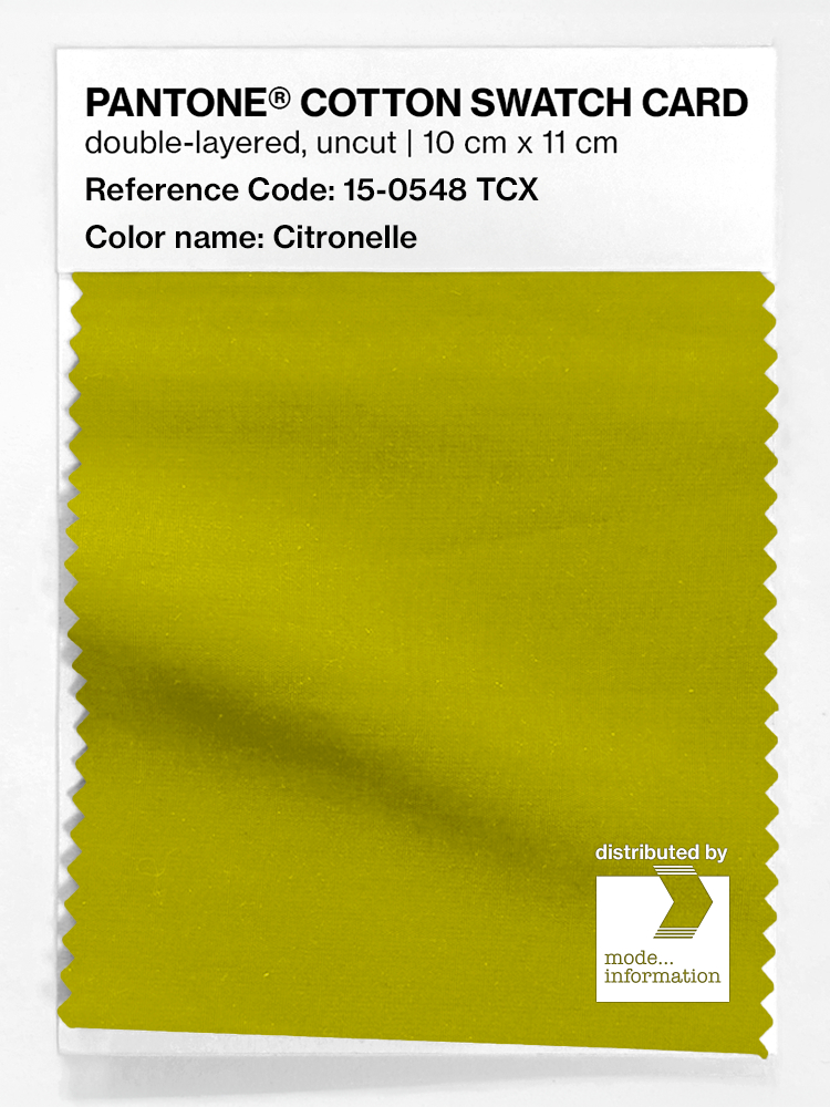 Artikelbild 1 des Artikels “PANTONE® COTTON SWATCH CARD 15-0548 TCX Citronelle “