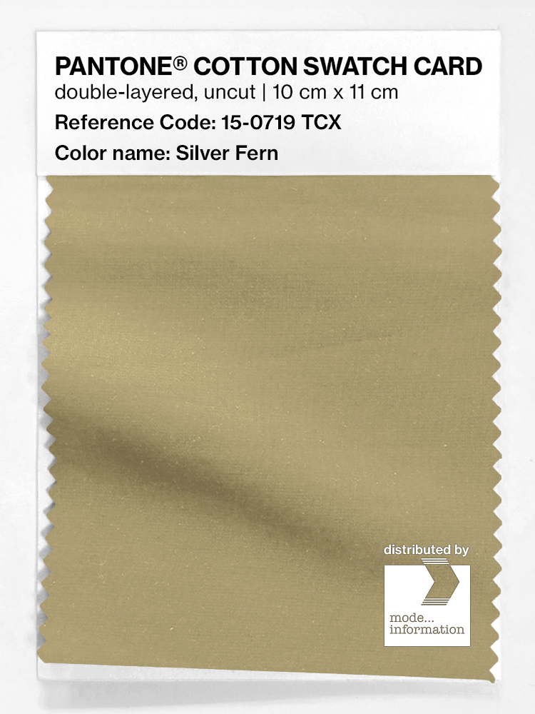 Product image 1 of the product “PANTONE® COTTON SWATCH CARD 15-0719 TCX Silver Fern ”