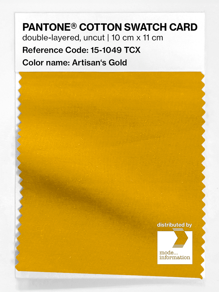 Artikelbild 1 des Artikels “PANTONE® COTTON SWATCH CARD 15-1049 TCX Artisan's Gold “