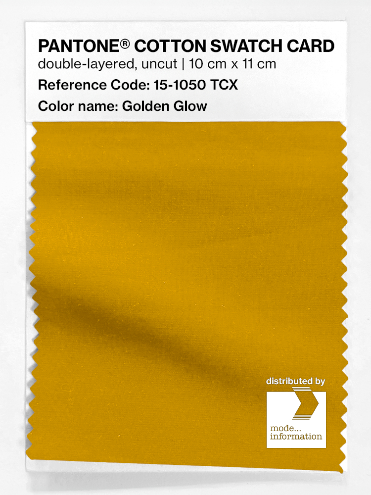 Artikelbild 1 des Artikels “PANTONE® COTTON SWATCH CARD 15-1050 TCX Golden Glow “